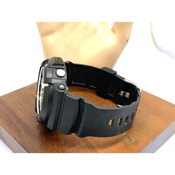 Casio Mens Watch G-Shock GAS100 Black Resin Analog Digital Tough Solar 47mm 5445 - Picture 9 of 14